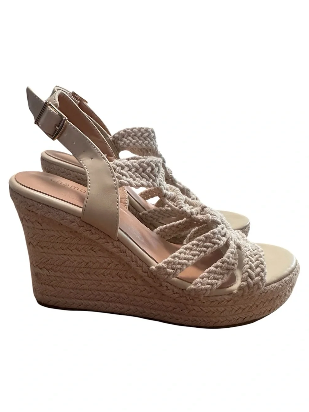 Lhamo Latso Boho Macrame wedge espadrille sandals women’s 6